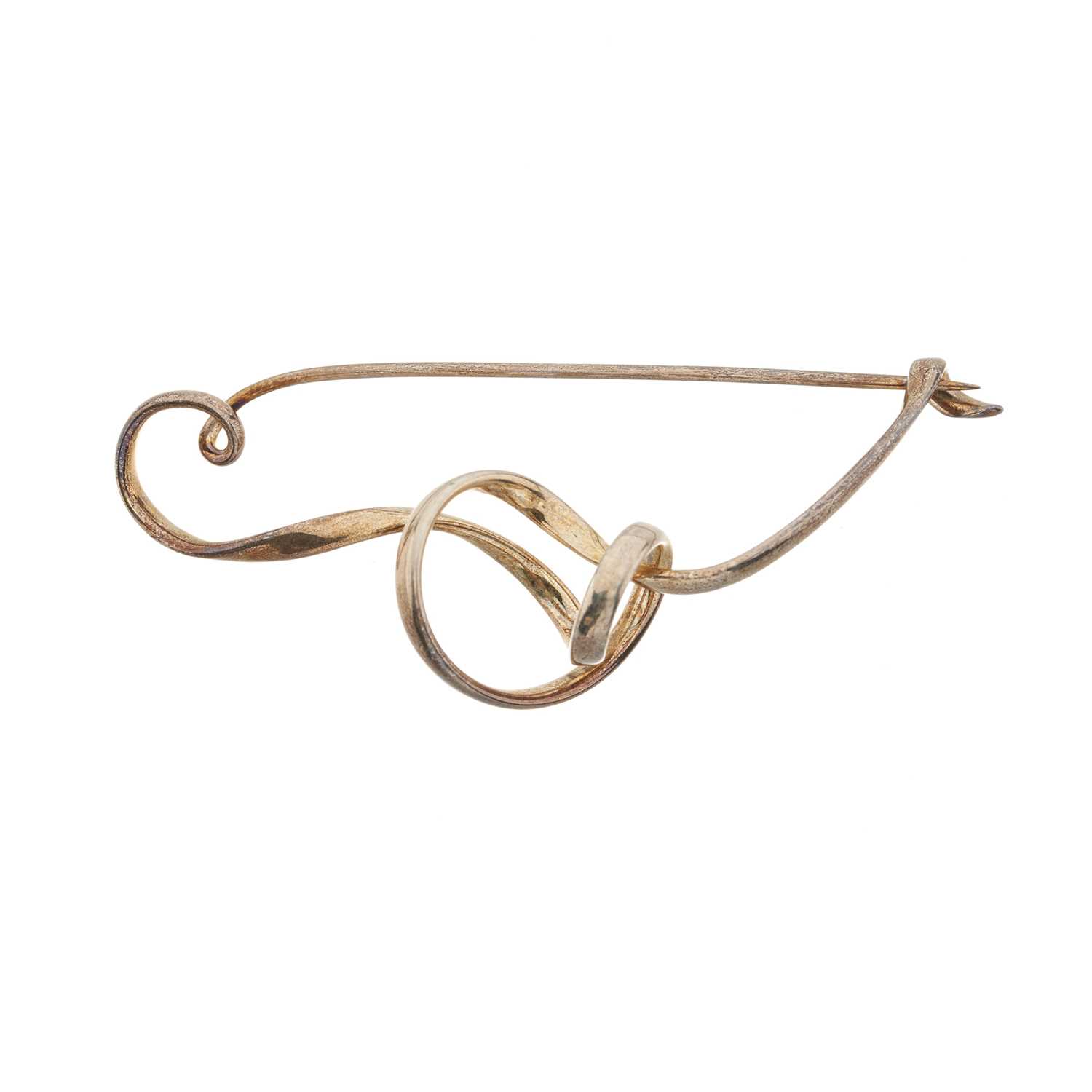 Lot 84 - Georg Jensen, by Vivianna Torun, a mid 20th century 'Forget Me Knot' brooch