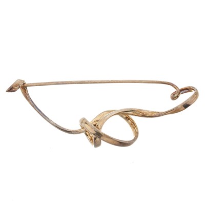 Lot 84 - Georg Jensen, by Vivianna Torun, a mid 20th century 'Forget Me Knot' brooch