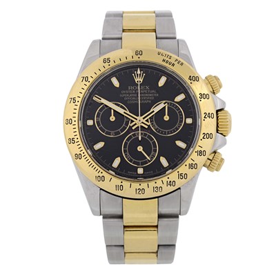 Lot 262 - Rolex, a bi-metal Oyster Perpetual Cosmograph Daytona bracelet watch