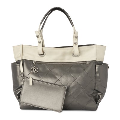 Lot 320 - Chanel, a Paris-Biarritz tote w/pouch.