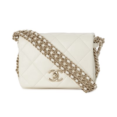 Lot 308 - Chanel, a Seasonal Chain Rows Square Flap handbag.