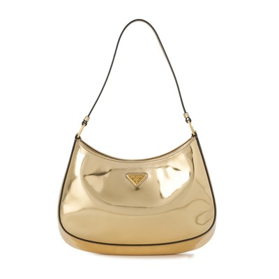 Lot 478 - Prada, a metallic gold Cleo handbag.