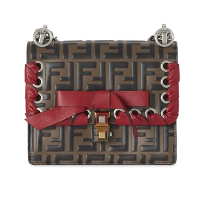Lot 379 - Fendi, a small Zucca Kan I handbag.