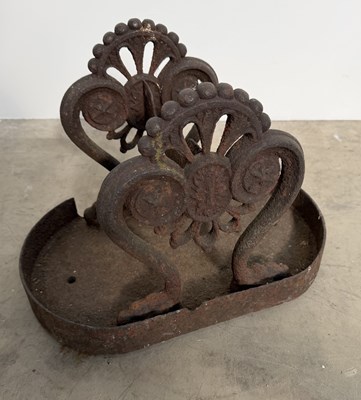 Lot 634 - A large Regency cast iron boot scraper, circa...