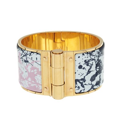 Lot 417 - Hermes, a Charniere extra-wide hinged bangle.