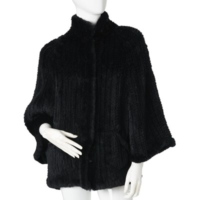 Lot 284 - Armani Collezioni, an oversized coney fur cardigan/jacket.