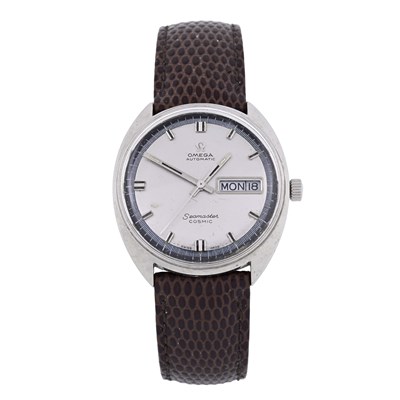 Lot 255 - Omega, a stainless steel Seamaster Cosmic wrist watch