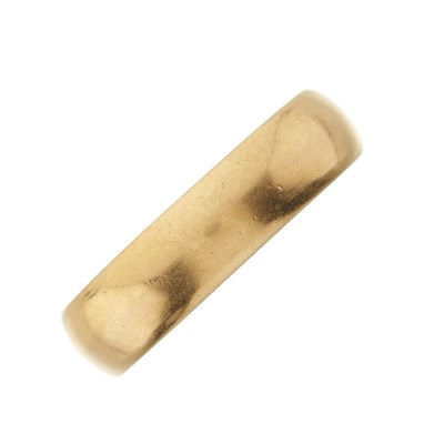 Lot 23 - A late Victorian 22ct gold band ring