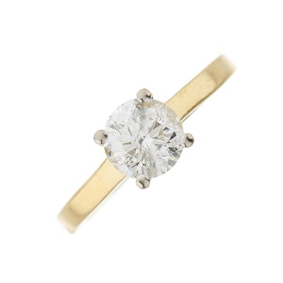 Lot 153 - An 18ct gold brilliant-cut diamond single stone ring