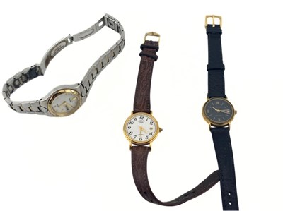 Lot 499 - Three ladys wrist watches