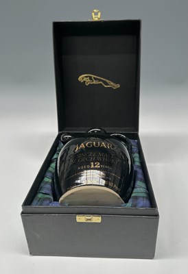 Lot 221 - A Jaguar presentation single malt Scottish malt whisky decanter in box