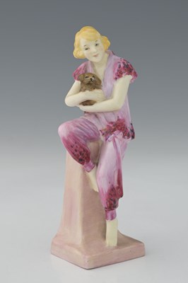 Lot 302 - Leslie Harradine for Royal Doulton, Lido Lady,...