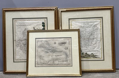 Lot 678 - Two hand coloured 18th century maps after...