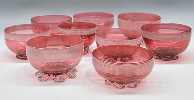 Lot 54 - A collection of nine various Victorian opaque...
