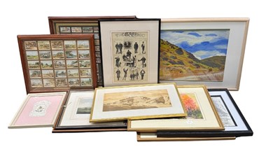Lot 730 - A collection of paintings and furnishing...
