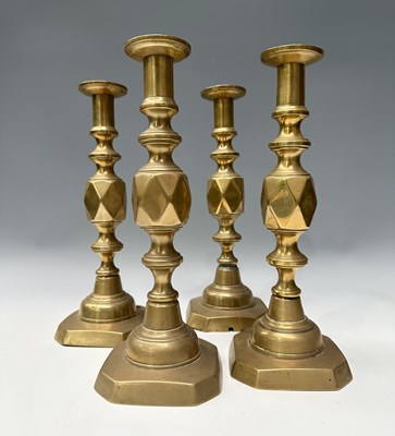 Lot 278 - Two pairs of King of Diamonds brass...