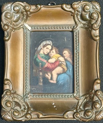 Lot 599 - After Raphael, Virgin and Child with John the...