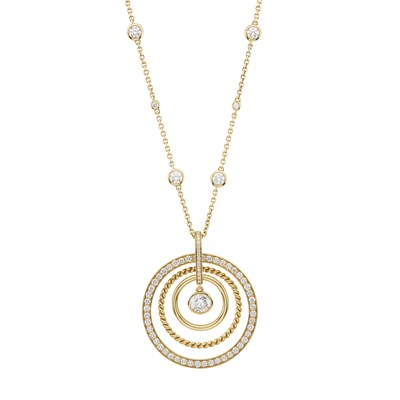 Lot 133 - Boodles, an 18ct gold brilliant-cut diamond Roulette necklace