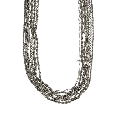 Lot 345 - Chanel, a multi-chain paste necklace.
