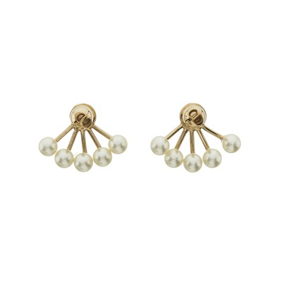 Lot 371 - Christian Dior, two pairs of imitation pearl earrings.