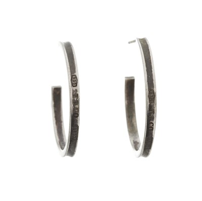 Lot 499 - Tiffany & Co., a pair of 1837 hoop earrings
