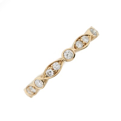 Lot 124 - Tiffany & Co., an 18ct gold brilliant-cut diamond Jazz full eternity ring