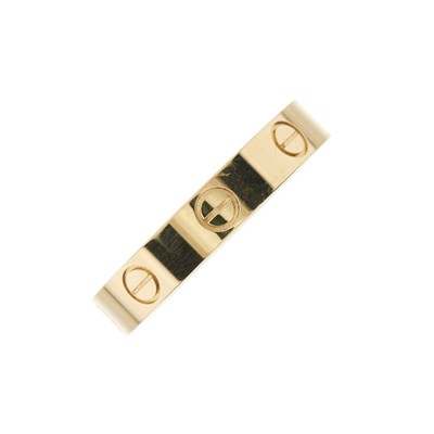 Lot 134 - Cartier, an 18ct gold Love ring