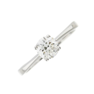 Lot 215 - A brilliant-cut diamond single-stone ring