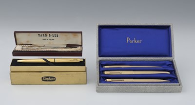 Lot 585 - Parker, a 51 fountain pen, ballpoint and...