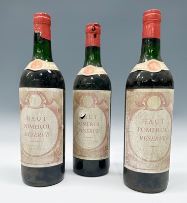 Lot 215 - Haut Pomerol Reserve, 1953, three bottles (3)