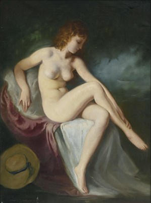Lot 431 - Maria Szantho (Hungarian, 1897-1998), portrait...