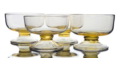 Lot 218 - Salviati, a set of four Venetian Murano glass...
