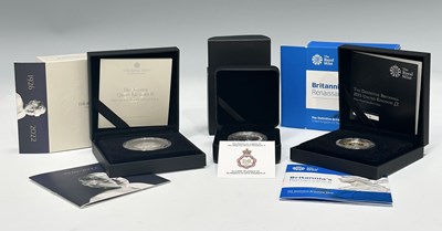 Lot 247 - A collection of commemorative silver proof...