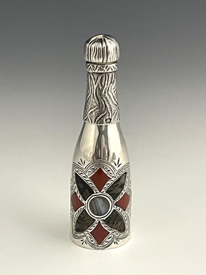 Lot 93 - Victorian silver novelty scent bottle,...