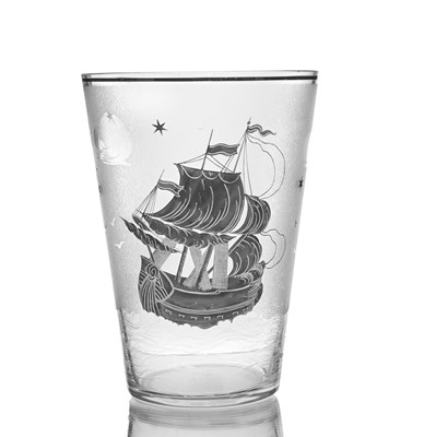 Lot 216 - An Art Deco silver lustre and etched glass...