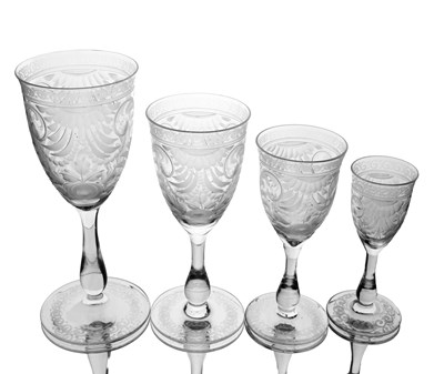 Lot 700 - J and L Lobmeyr, a graduated set of four...