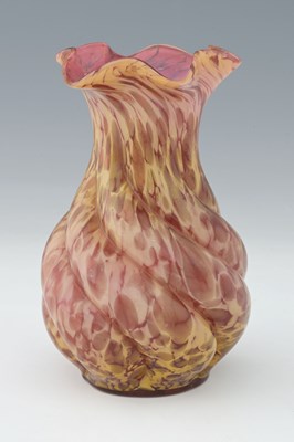 Lot 205 - Legras, a marbled art glass vase, circa 1920,...