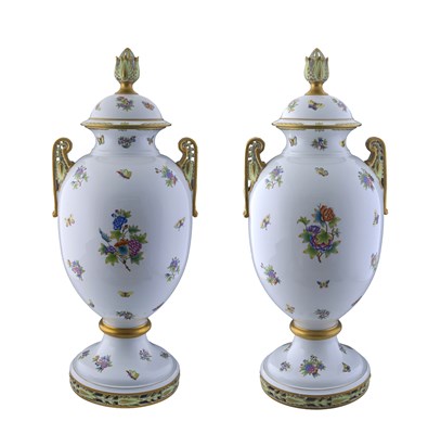 Lot 753 - Herend, a monumental pair of exceptionally...