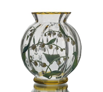 Lot 202 - Ludwig Moser, an enamelled glass vase, circa...
