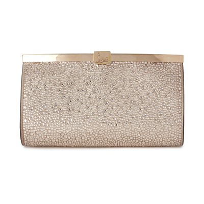 Lot 386 - Christian Louboutin, a crystal-embellished Palmette evening bag.
