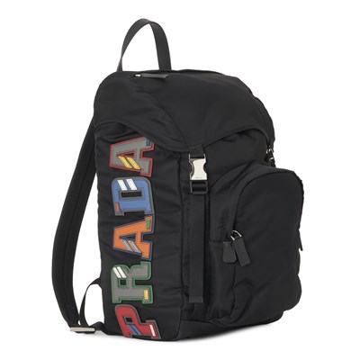 Lot 546 - Prada, a Logo Patch backpack.
