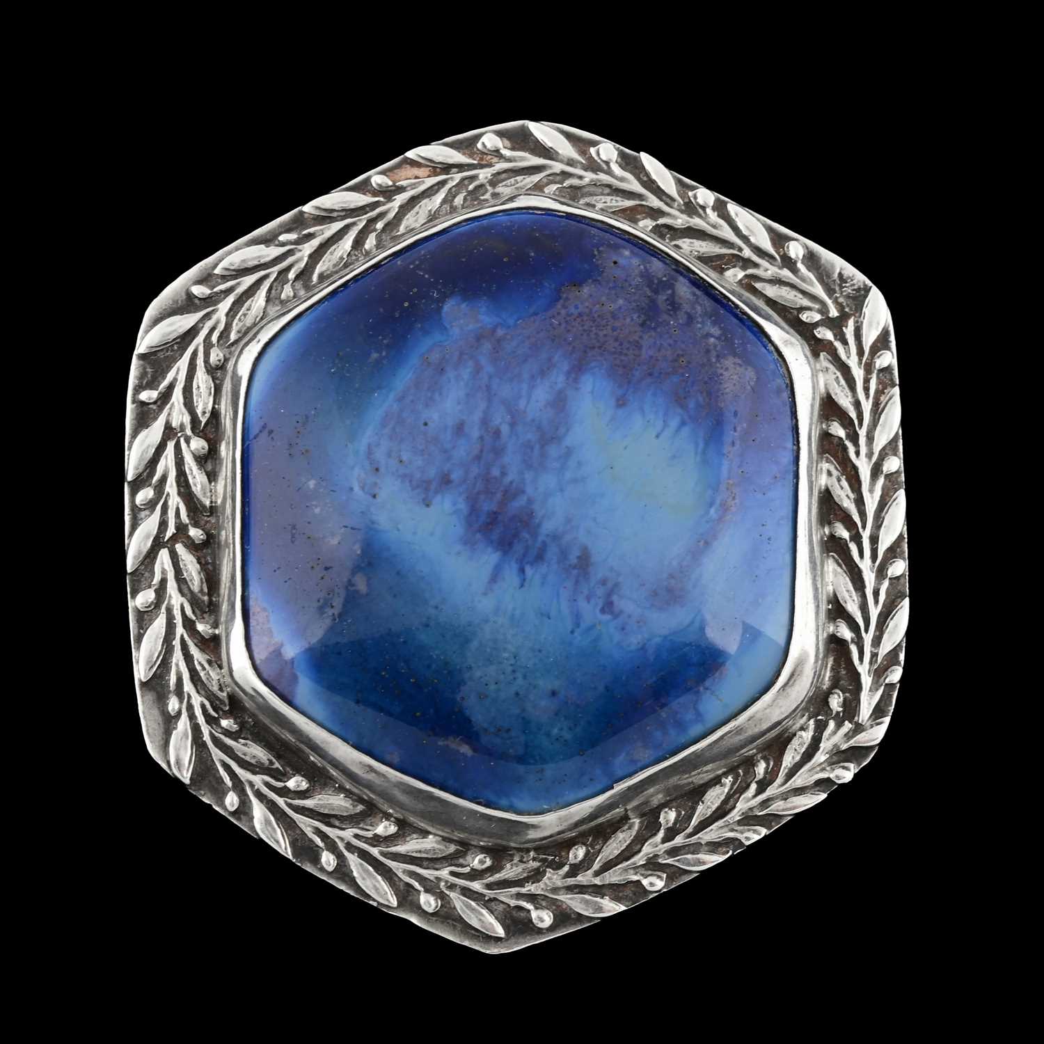 Lot 59 - A E Jones for Ruskin, an Arts and Crafts...