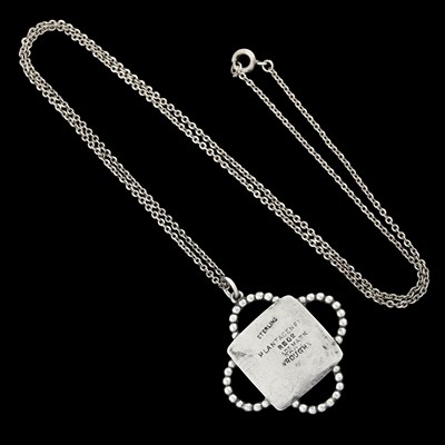Lot 57 - Ruskin, an Arts and Crafts silver mounted...