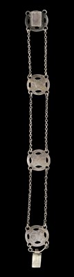 Lot 61 - Ruskin, an Arts and Crafts silver coloured...