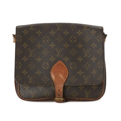 Lot 484 - Louis Vuitton, a vintage monogram Cartouchiere GM handbag.