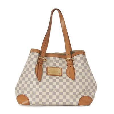 Lot 438 - Louis Vuitton, a damier azur Hampstead MM handbag.