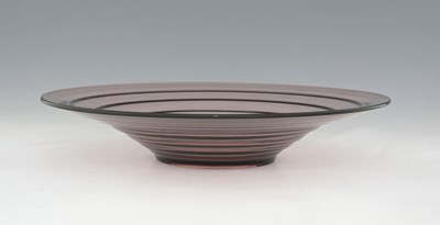 Lot 232 - Aino Aalto for Iittala, an Art Deco plum glass...