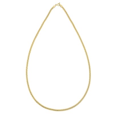 Lot 424 - A herringbone chain necklace