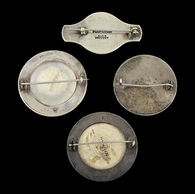 Lot 58 - Ruskin, four Arts and Crafts metal mounted...