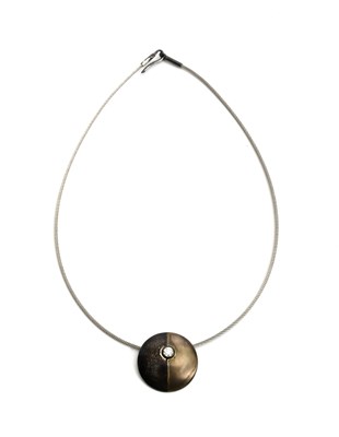 Lot 75 - A Jane Macintosh silver and diamond disc...